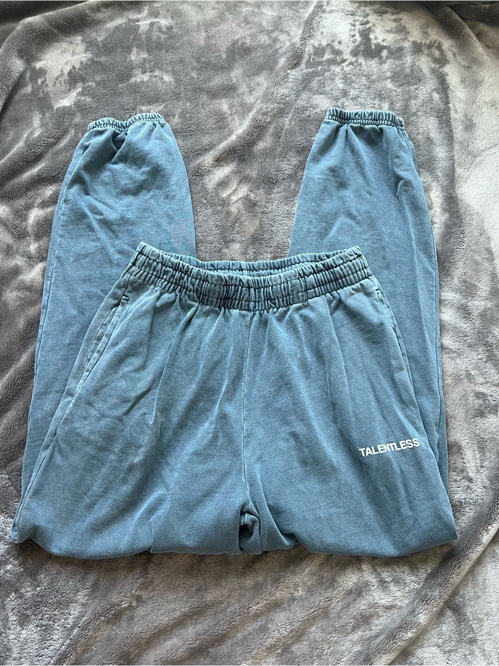 TALENTLESS Kids Teal-Blue Jogger Sweatpants